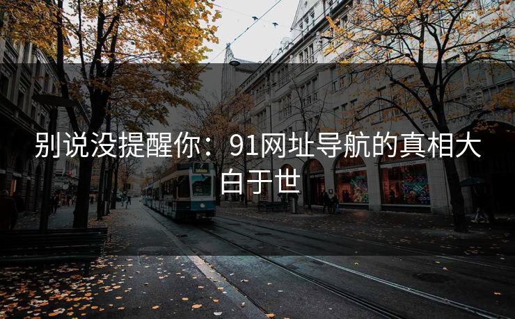 别说没提醒你：91网址导航的真相大白于世